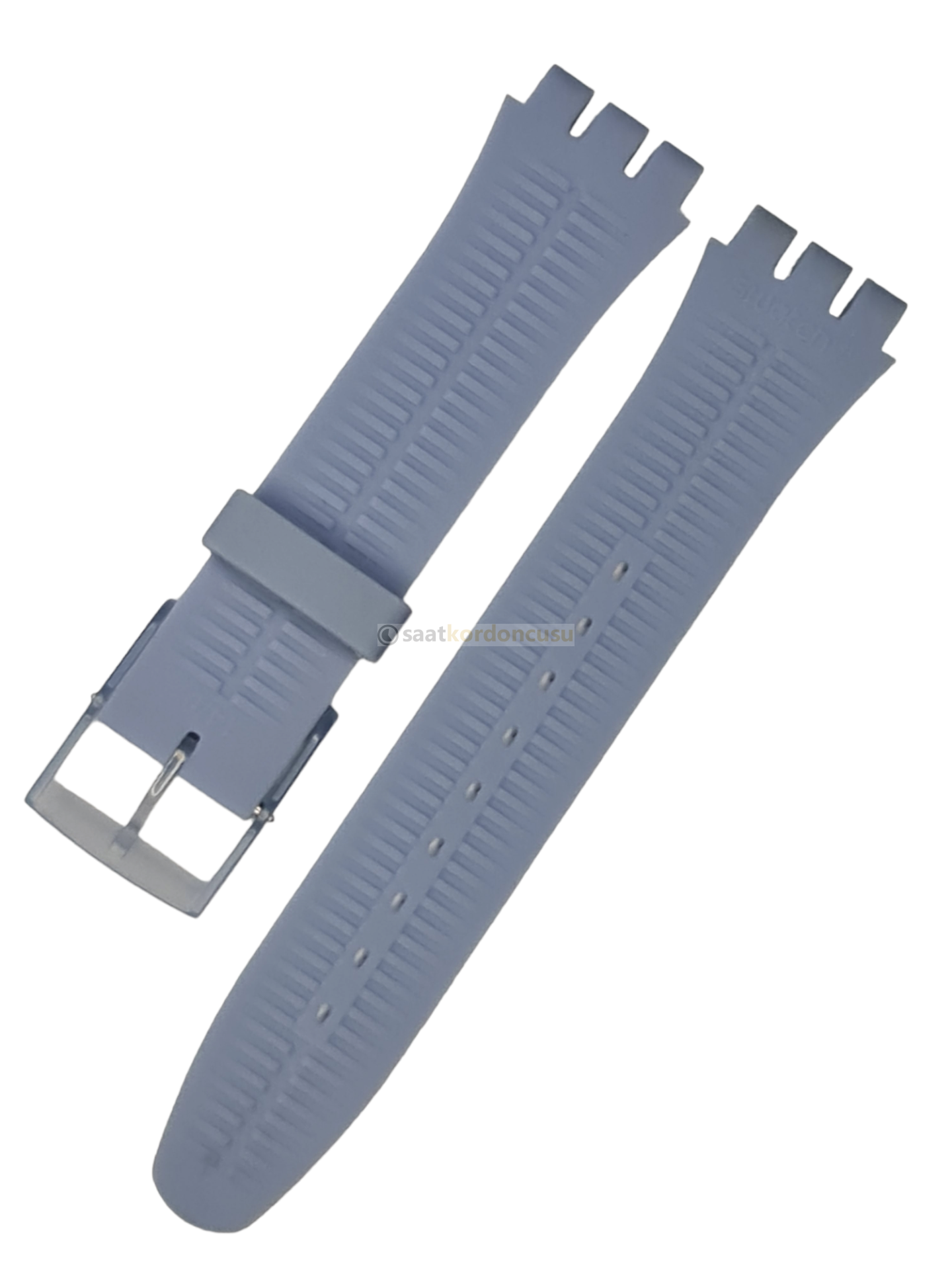 Swatch 19mm Gökçe Renk Silikon Saat Kordonu