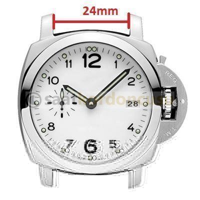 Panerai Submersible 24mm Beyaz Silikon Saat Kordonu