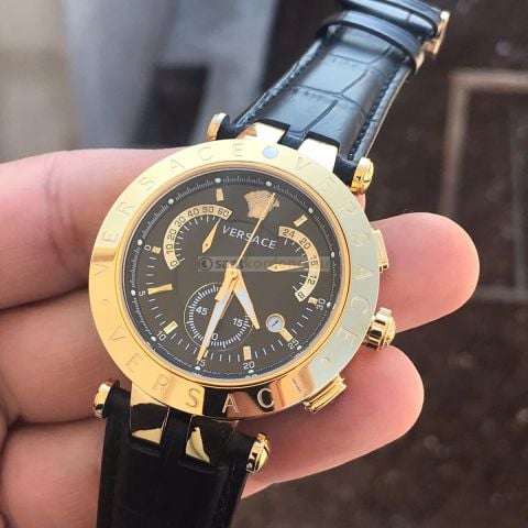 Versace Uyumlu 22mm Beyaz Deri Saat Kordonu