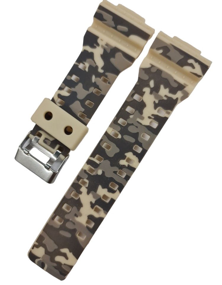 Casio Ga100 CM 8ADR Kamuflaj Bej Silikon Saat Kordonu