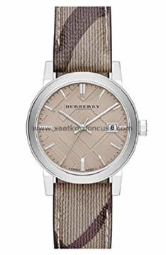 Burberry bu 9118 Modeli Kumaş Yüzeyli Saat Kordonu