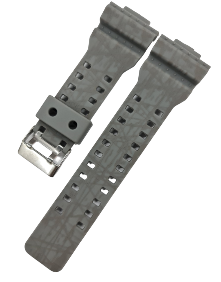 Casio G shock Ga100 Kamuflaj Gri Silikon Saat Kordonu