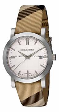 Burberry bu 1390 Modeli Kumaş Yüzeyli Saat Kordonu