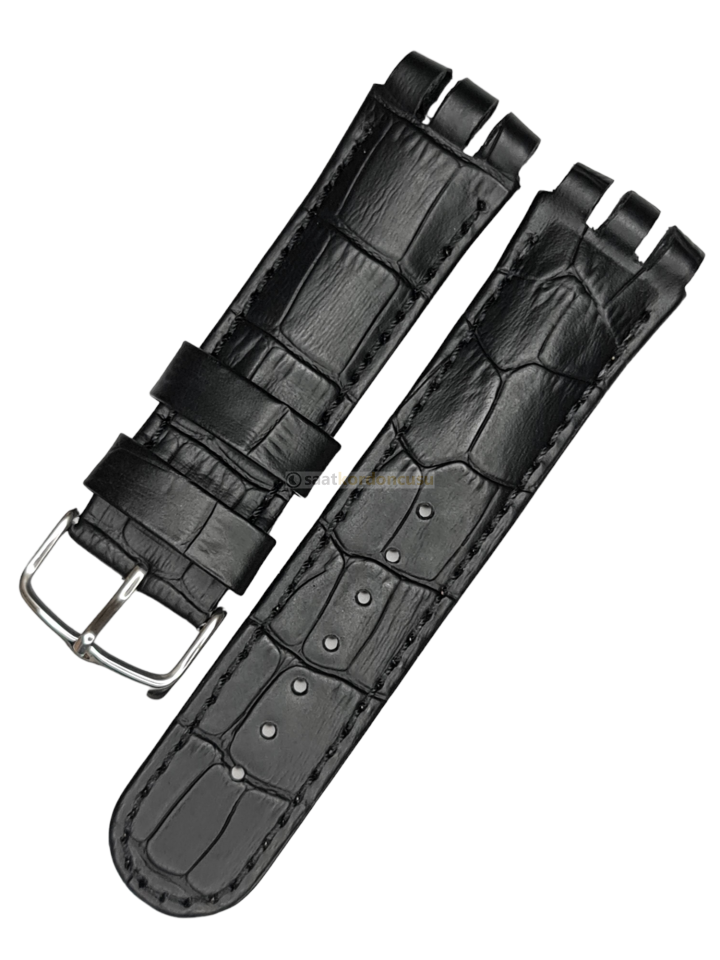 Swatch Scuba Modeli 21mm Siyah Deri Saat Kordonu
