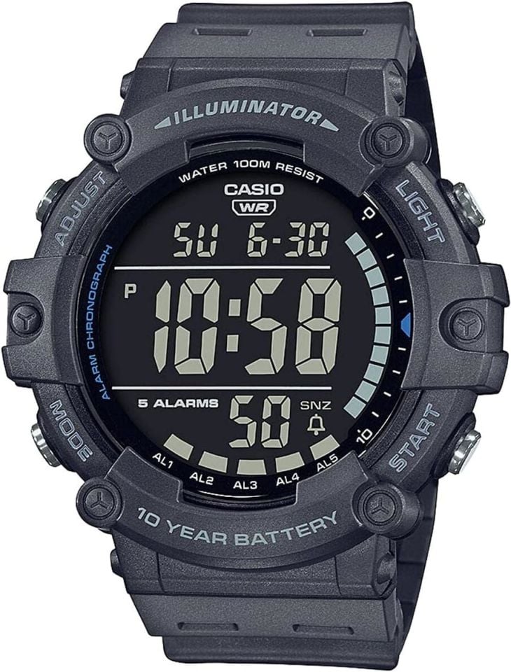Casio AE 1500 WH Orjinal Siyah Silikon Saat Kordonu