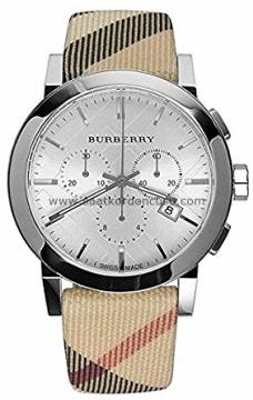 Burberry bu9357 Modeli Kumaş Yüzeyli Saat Kordonu