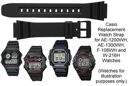 Casio w 216 h Orjinal Silikon Saat Kordonu