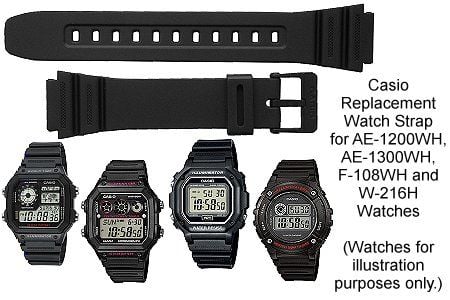 Casio Ae 1200 wh Orjinal Silikon Saat Kordonu
