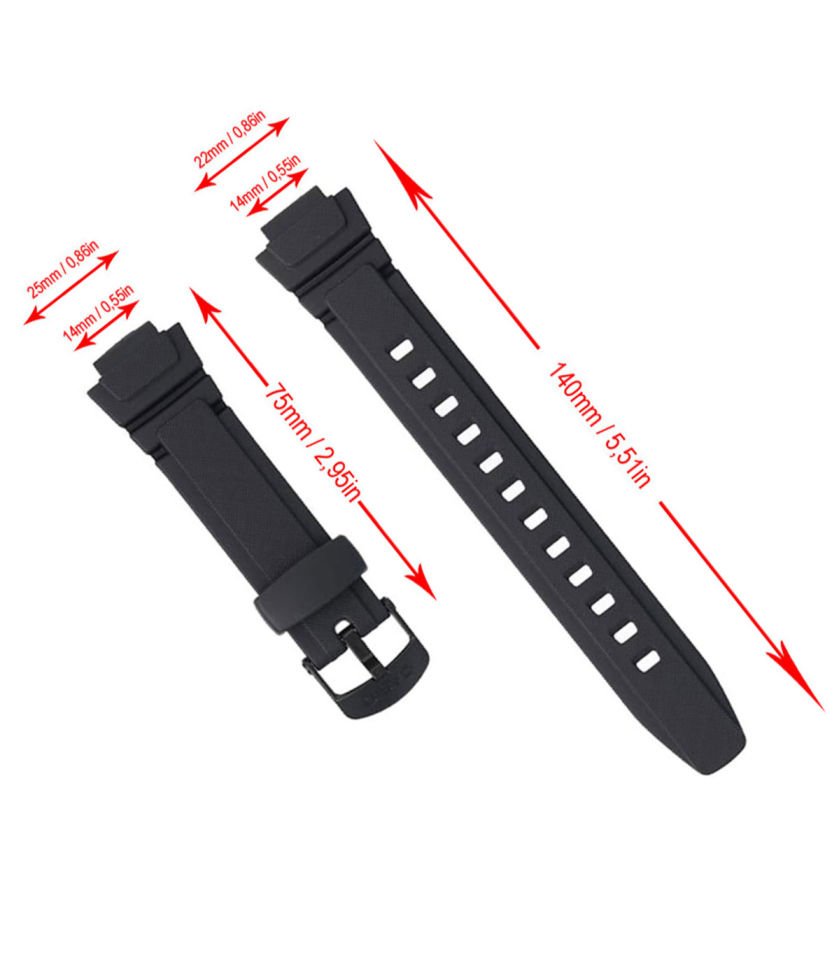 Casio w 213 Uyumlu Silikon Saat Kordonu