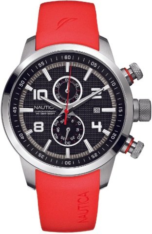 Nautica A17581g Uyumlu Kırmızı Silikon Saat Kordonu