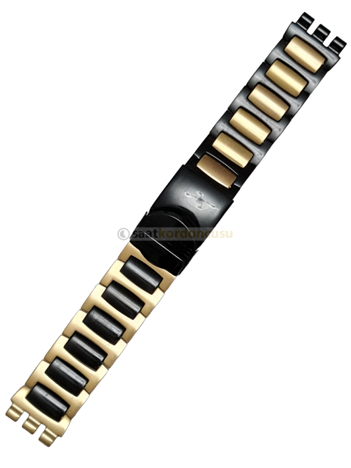 Swatch 19mm İki Renk Kaplama Metal Saat Kordonu