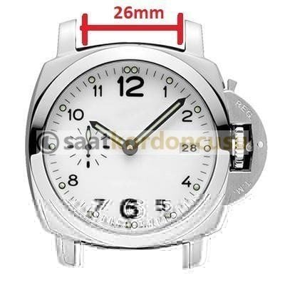 Panerai Submersible 26mm Fıstık Yeşil Silikon Saat Kordonu