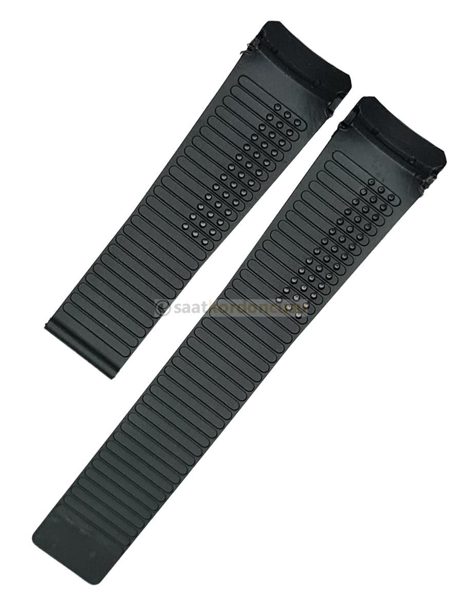 Tag Heuer Modeli 22mm Siyah Silikon Saat Kordonu