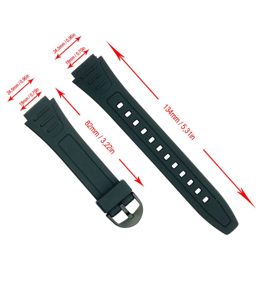 Casio w 800h Uyumlu Silikon Saat Kordonu