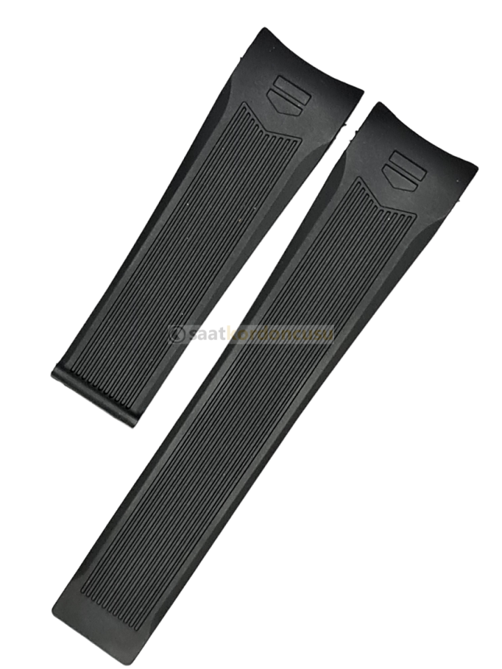 Tag Heuer Modeli 24mm Siyah Silikon Saat Kordonu