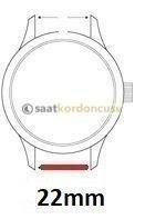 Seiko Automatic 22mm Yeşil Silikon Saat Kordonu