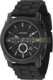 Fossil fs4487 Uyumlu Siyah Silikon Saat Kordonu