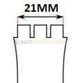 Swatch Yvs 21mm Siyah Silikon Saat Kordonu