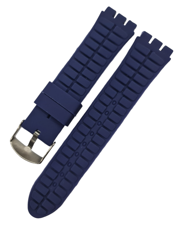 Swatch Yvs 21mm Lacivert Silikon Saat Kordonu