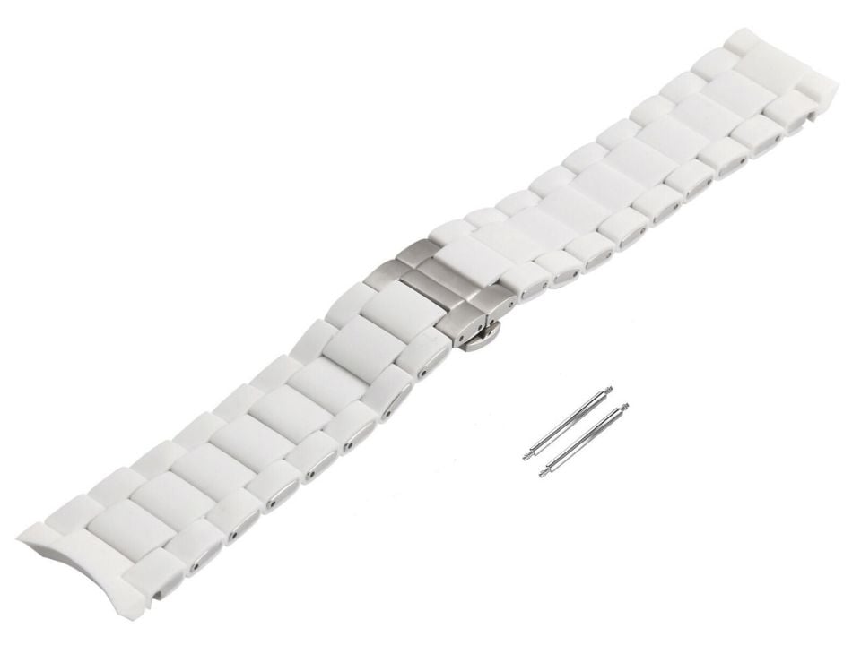 Emporio Armani Ar5859 Beyaz Silikon Kaplama Saat Kordonu