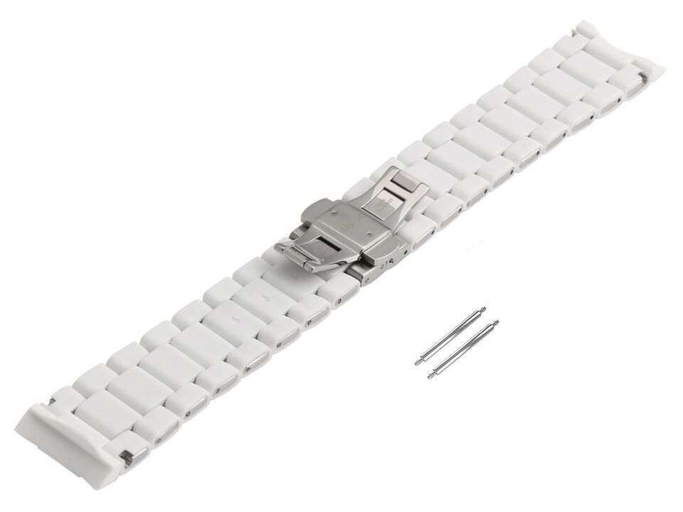 Emporio Armani Ar5859 Beyaz Silikon Kaplama Saat Kordonu