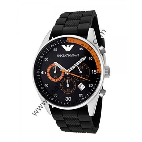 Emporio Armani AR5878 Siyah Silikon Kordon