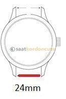 Panerai 24mm Krokodil Kahverenk Deri Saat Kordonu