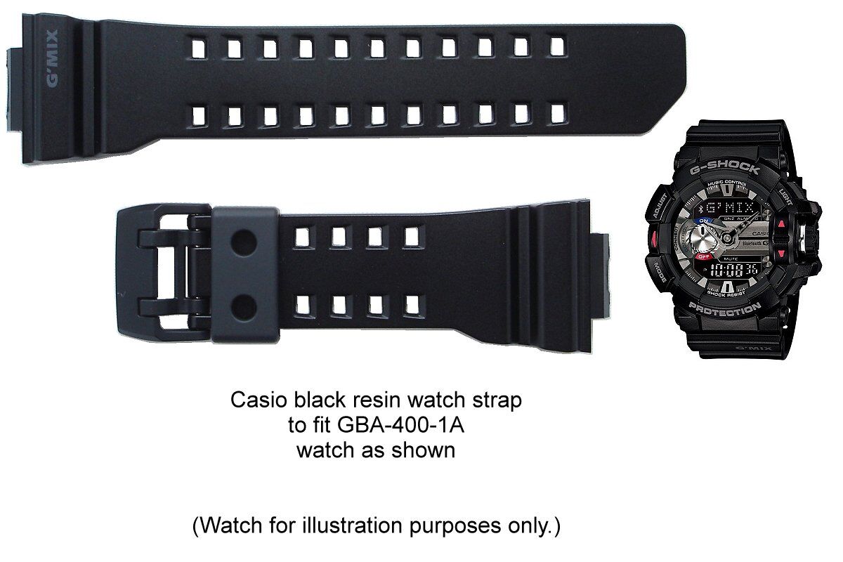Casio G Shock GA 400GB Orjinal Siyah Silikon Saat Kordonu