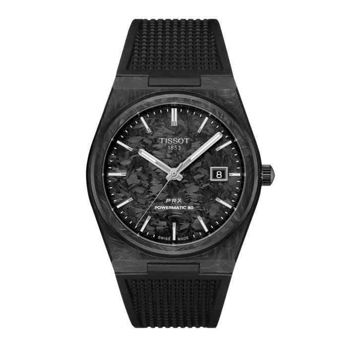 Tissot T 137.907 Prx Powermatic Lacivert Silikon Saat Kordonu