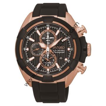 Seiko Velatura snaf60p1 Siyah Silikon Kordon