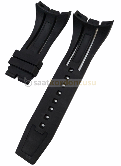 invicta i Force 0839 Uyumlu Siyah Silikon Saat Kordonu