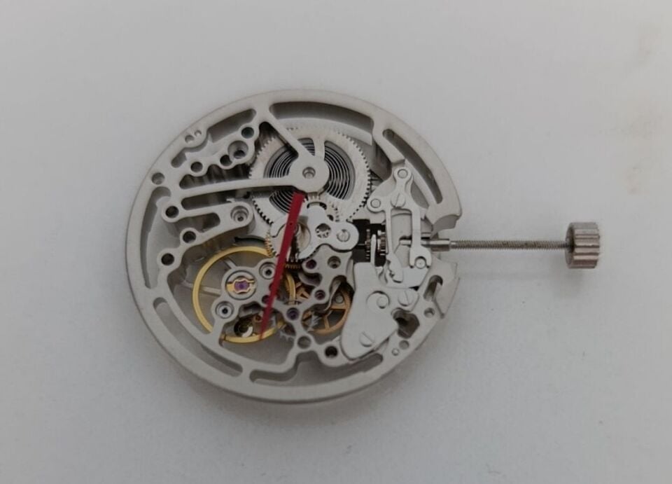 Taransparan Model Otomatik Kurmalı Saat Makinası