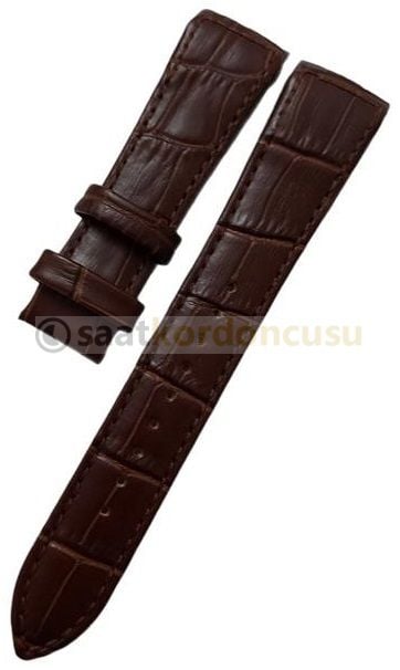 Seiko Premier snaf21p1 Uyumlu Kahverenk Deri Saat Kordonu