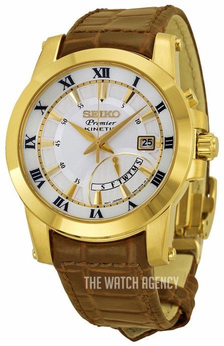 Seiko Premier Srn042p1 Uyumlu Kahverenk Deri Saat Kordonu