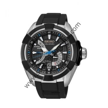 Seiko Velatura srh019p1 Siyah Silikon Kordon