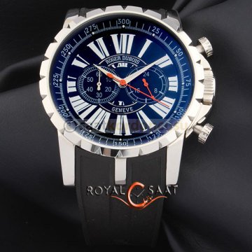 Roger Dubuis Excalibur Siyah Silikon Saat Kordonu