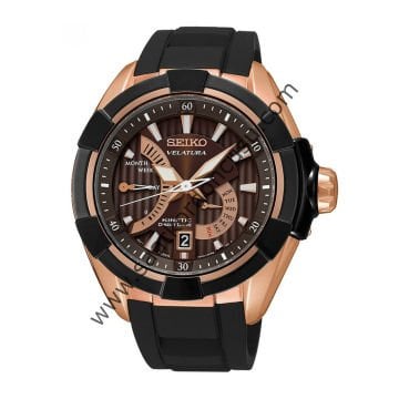 Seiko Velatura srh020p1 Siyah Silikon Kordon