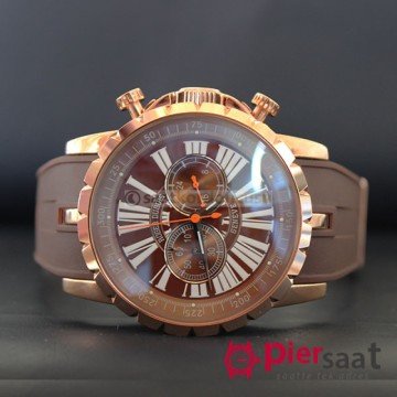 Roger Dubuis Excalibur Kahverenk Silikon Kordon