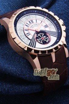 Roger Dubuis Excalibur Kahverenk Deri Kordon
