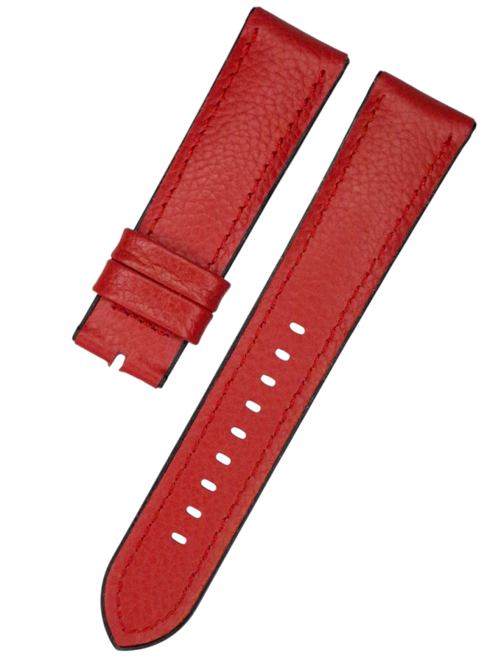 Emporio Armani Ar1971 Uyumlu Kırmızı Deri Saat Kordonu