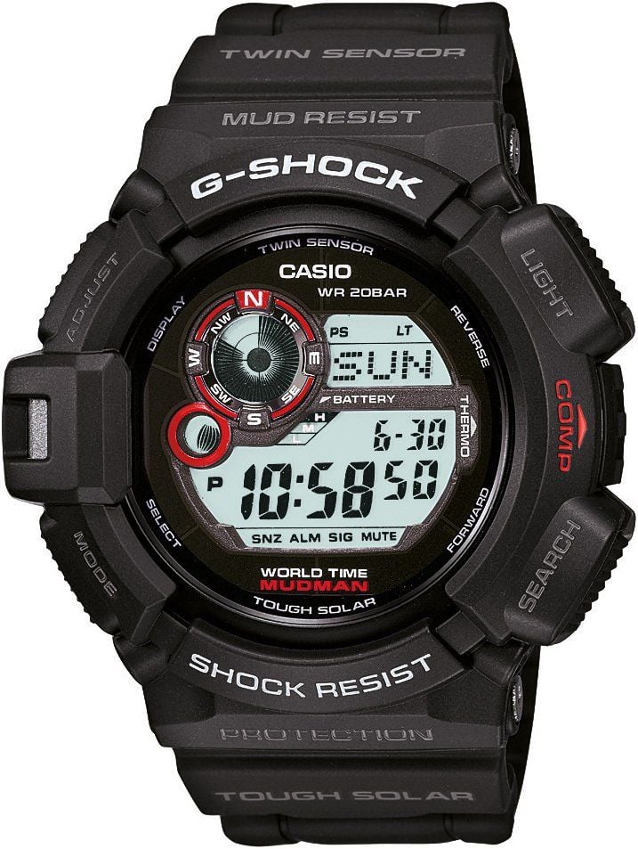 Casio G shock g9400 Uyumlu Siyah Silikon Saat Kordonu