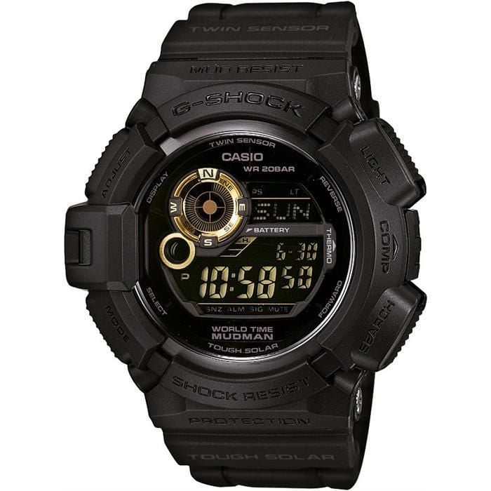 Casio G shock g9400 Uyumlu Siyah Silikon Saat Kordonu