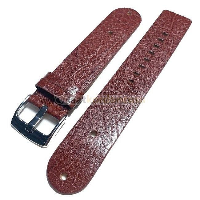 Diesel Dz2127 Uyumlu Kahverenk Deri Saat Kordonu