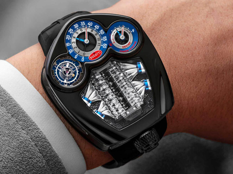 Bugatti Model Uyumlu Mavi Silikon Saat Kordonu