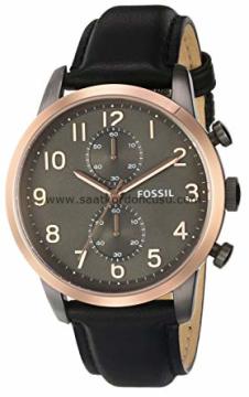 fossil fs4935 uyumlu siyah deri saat kordonu