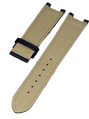 guess collection lacivert 22mm deri kordon