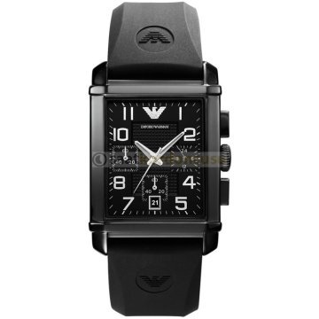 Emporio Armani ar0335 Uyumlu Siyah Silikon Kordon