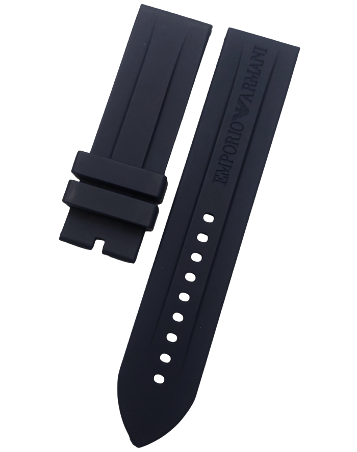 Emporio Armani AR0683 Uyumlu Siyah Silikon Saat Kordonu