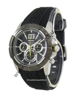 Seiko spc101p Lord Modeli Siyah Silikon Kordon