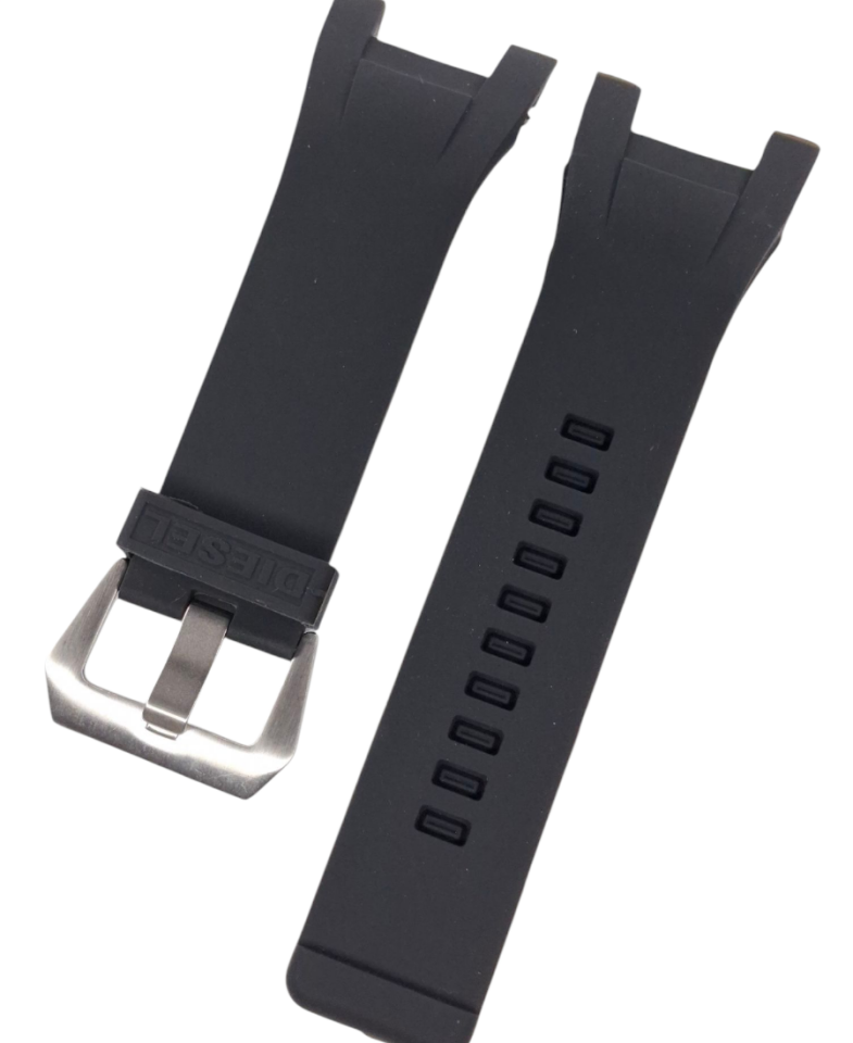 Diesel Dz1215 Siyah Renkte Silikon Saat Kordonu